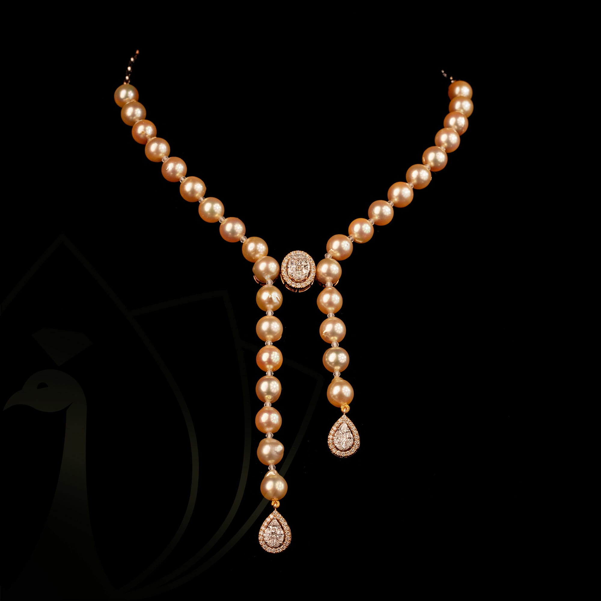 Pretty in Pearl Diamond Necklace from our exclusive Gulz Collection