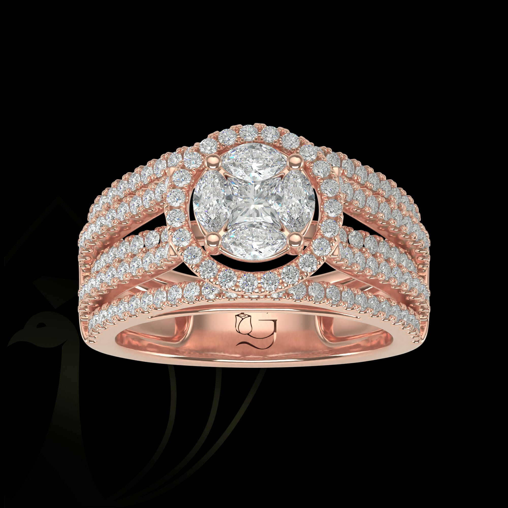 Rays of Happiness Diamond Ring from our exclusive Gulz Collection