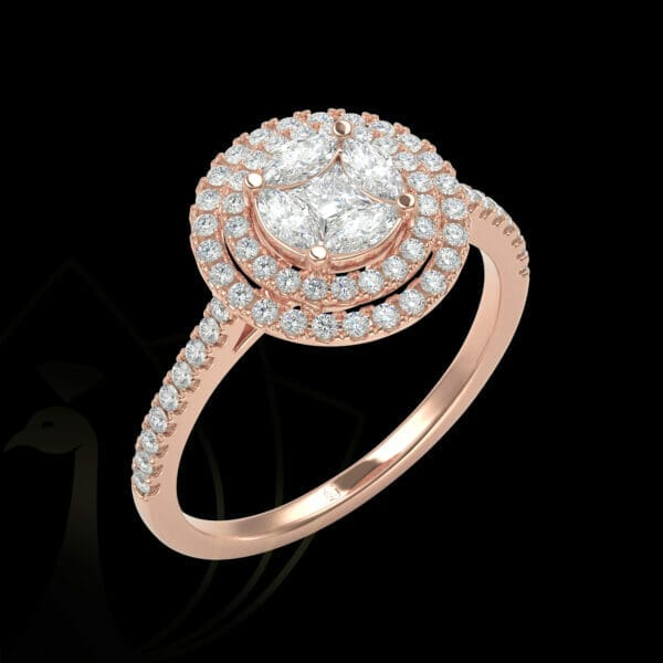 Human wearing the Shine on Brilliance Diamond Ring