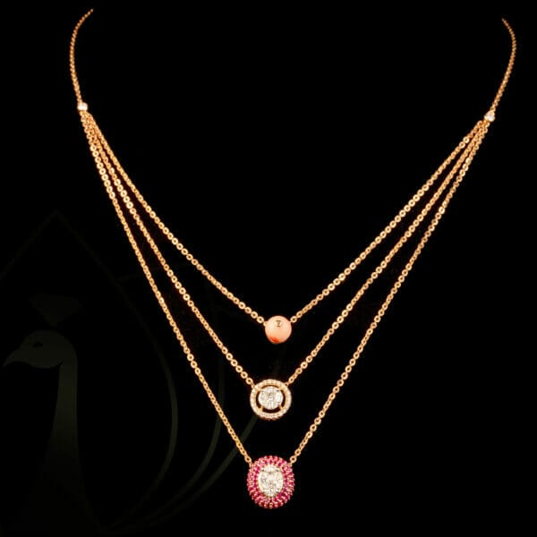 Twinkling Beauty Diamond Layered Necklace from our exclusive Gulz Collection