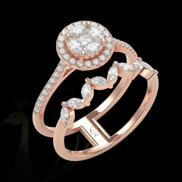 Human wearing the Twinning Beauty Diamond Ring