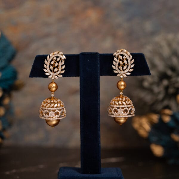 Regal Choice Diamond Jhumka Earrings